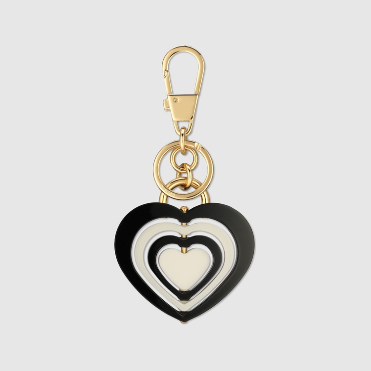 752695.JCFUX.8049.003.100.0000.Light Double G heart shaped keychain